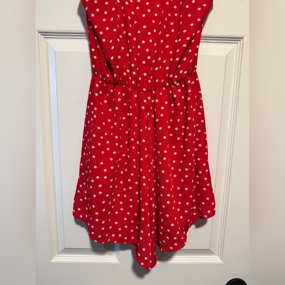 Red Polka Dot Romper M - Picture 6 of 6